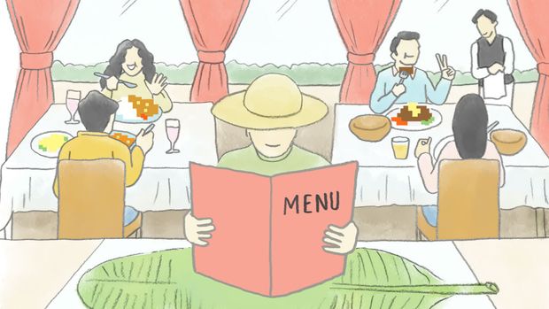 アレソーレ飯店のイラスト